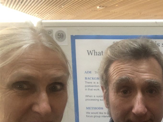 På konferensen träffade jag min stora idol suicidforskaren Adreissen tillsammans med Anna